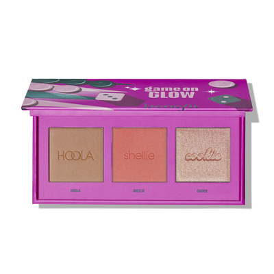 HOLIDAY GAME ON GLOW (PALETA DE RUBOR, BRONCEADOR E ILUMINADOR MINI)